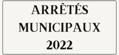 ARRETES 2022