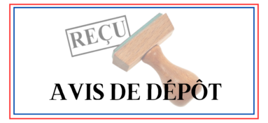 AVIS DE DEPOT 📜