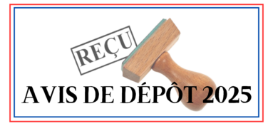 AVIS DE DEPOT 2025📜